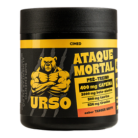Pré-Treino URSO ATAQUE MORTAL 400 mg de Cafeína – Tanger Bruto (300 g)