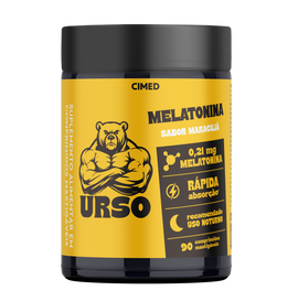 Melatonina Mastigáveis Sabor Maracujá 90 Comprimidos - Urso